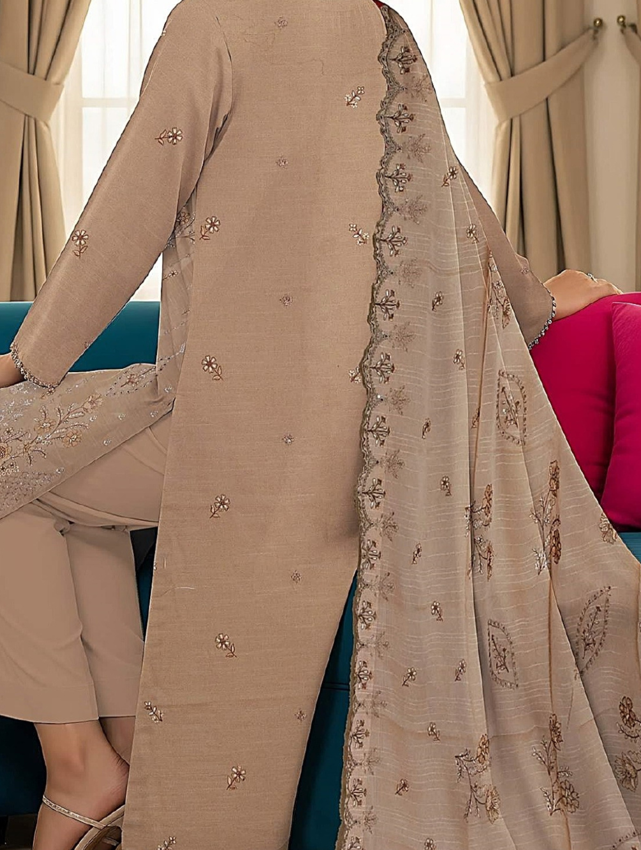Abeer عبیر — 3-Piece Unstitched Embroidered Lawn Collection with Chiffon Dupatta