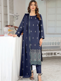 Elegant by Naubahar | Women's Embroidered Lawn 3-Piece Suit | Dyed Lawn Shirt, Crinkle Chiffon Dupatta & Cambric Trouser