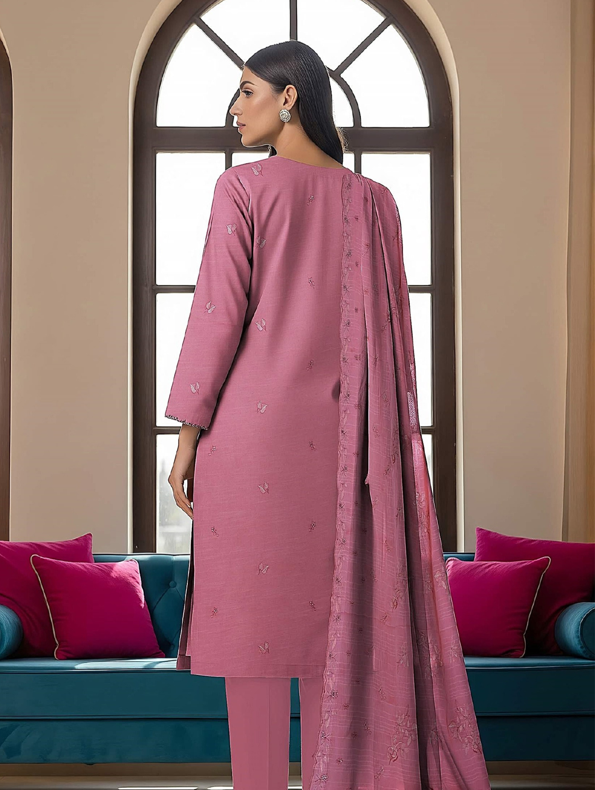 Abeer عبیر — 3-Piece Unstitched Embroidered Lawn Collection with Chiffon Dupatta