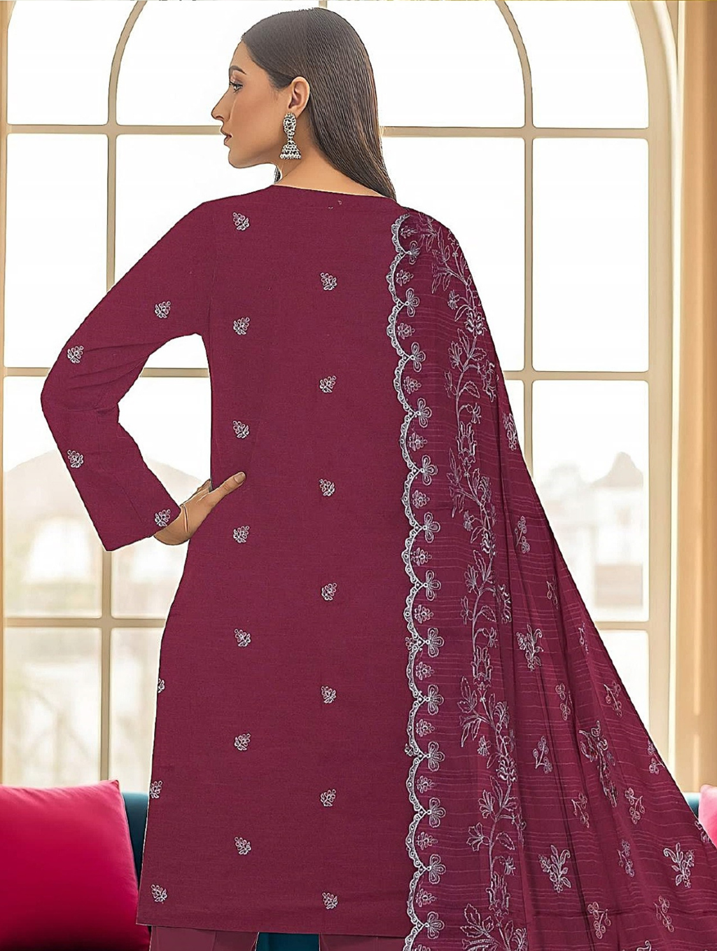 Abeer عبیر — 3-Piece Unstitched Embroidered Lawn Collection with Chiffon Dupatta