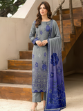 Dark Bloom — 3-Piece Unstitched Embroidered Lawn Collection with Premium Voile Dupatta