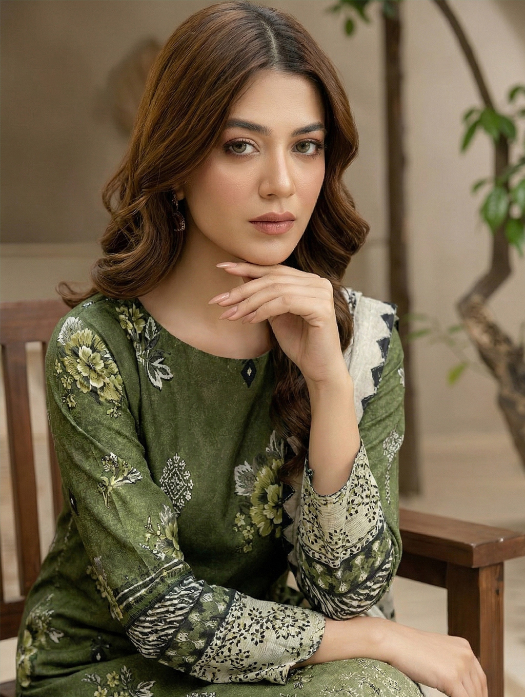 Dark Bloom — 3-Piece Unstitched Embroidered Lawn Collection with Premium Voile Dupatta
