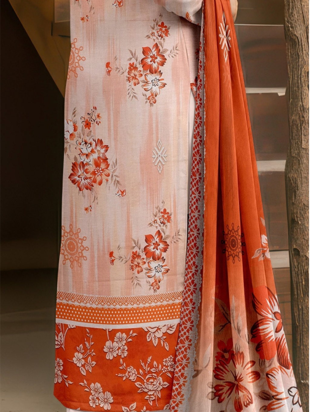 Dark Bloom — 3-Piece Unstitched Embroidered Lawn Collection with Premium Voile Dupatta