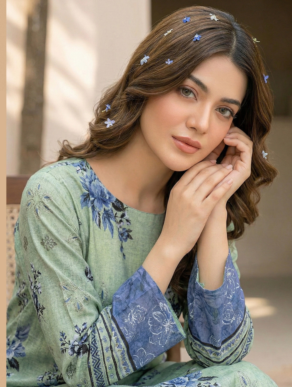 Dark Bloom — 3-Piece Unstitched Embroidered Lawn Collection with Premium Voile Dupatta