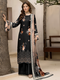 Dark Bloom — 3-Piece Unstitched Embroidered Lawn Collection with Premium Voile Dupatta