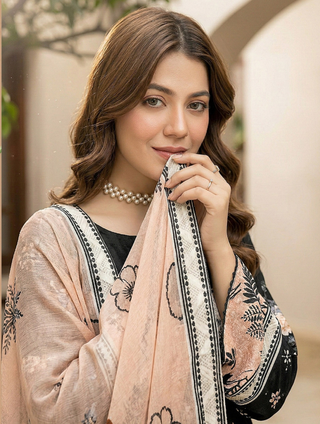 Dark Bloom — 3-Piece Unstitched Embroidered Lawn Collection with Premium Voile Dupatta