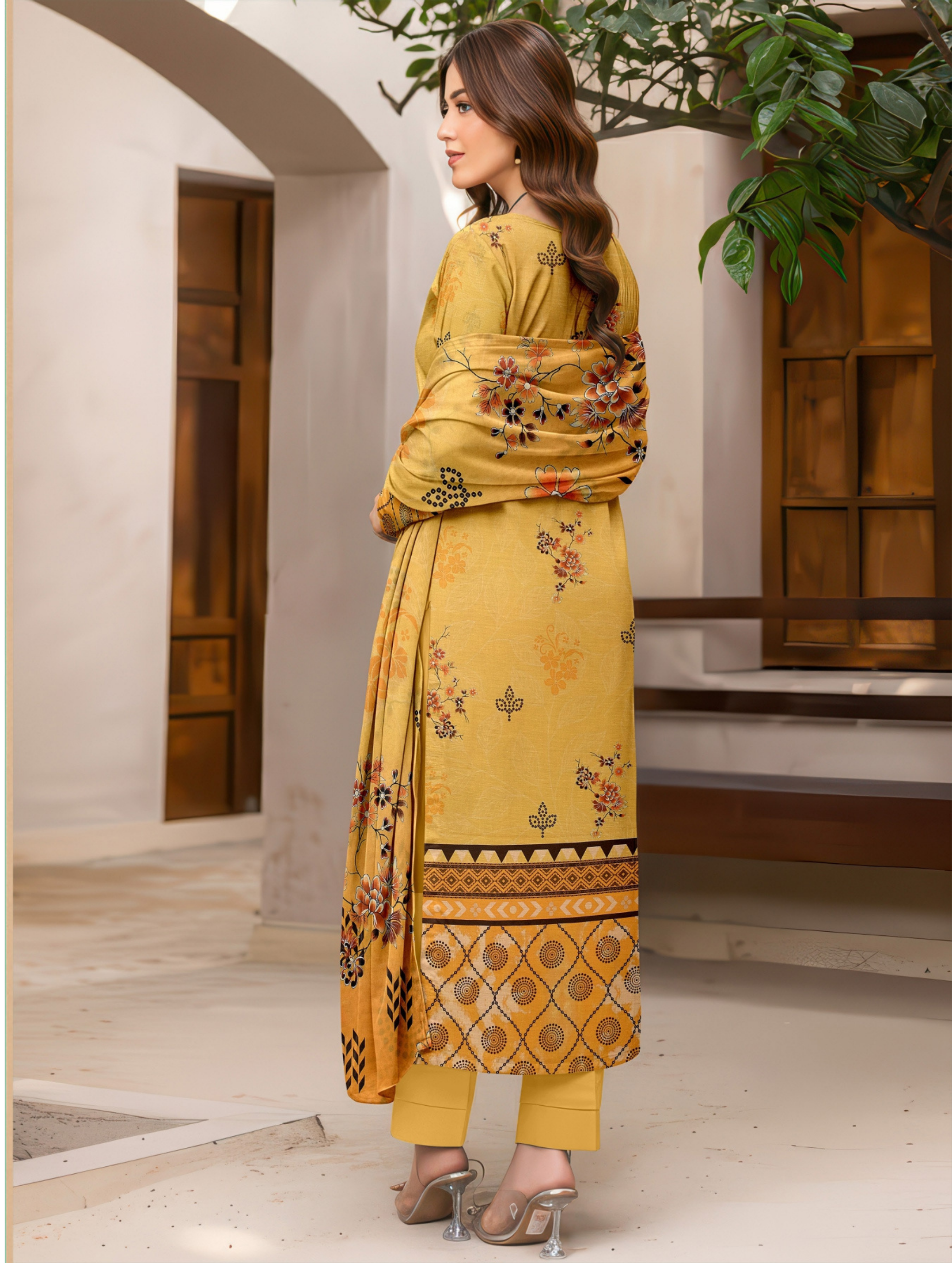 Dark Bloom — 3-Piece Unstitched Embroidered Lawn Collection with Premium Voile Dupatta